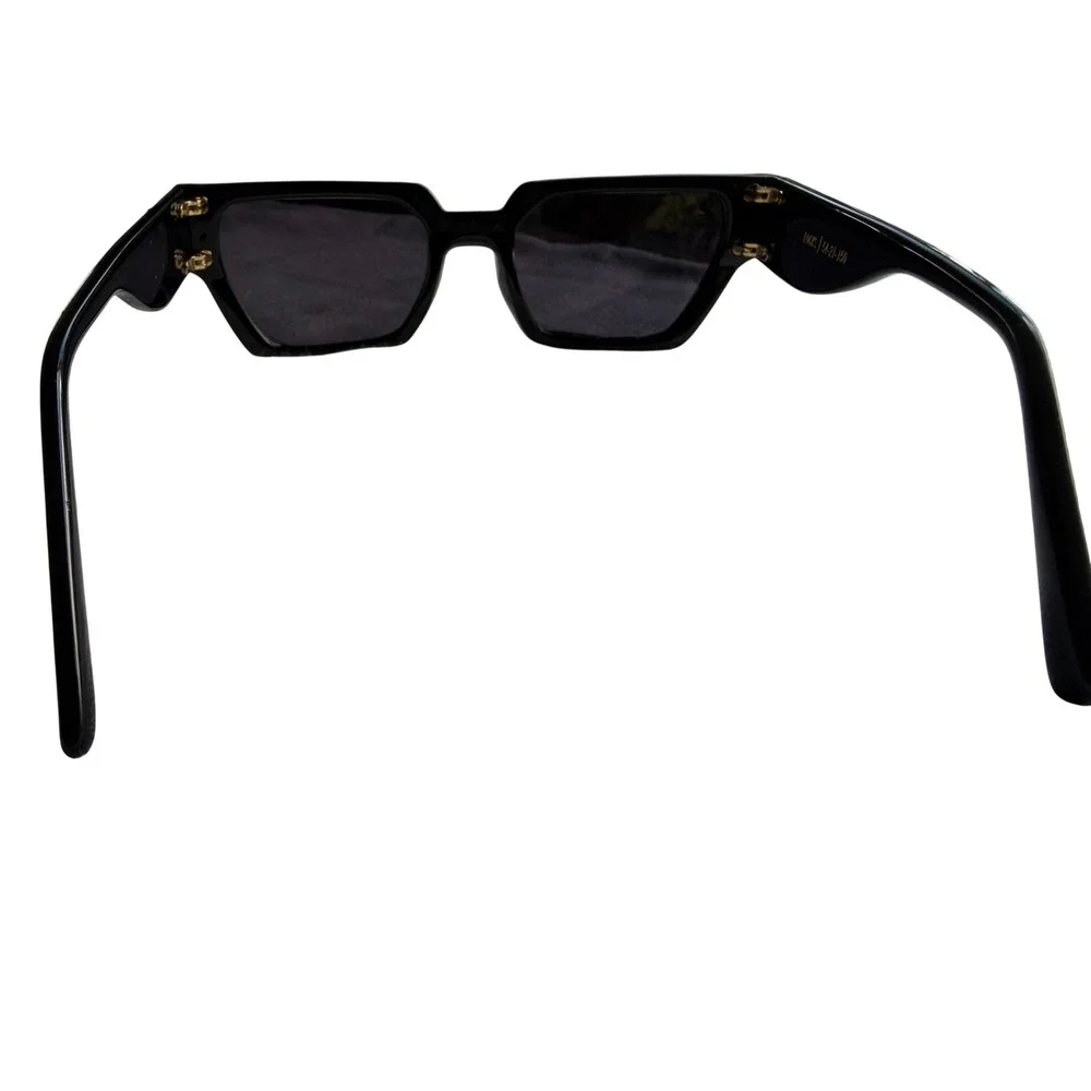 9FIVE Locks Sunglasses Black Gold Acetate Luxury Streetwear 54-21-150
